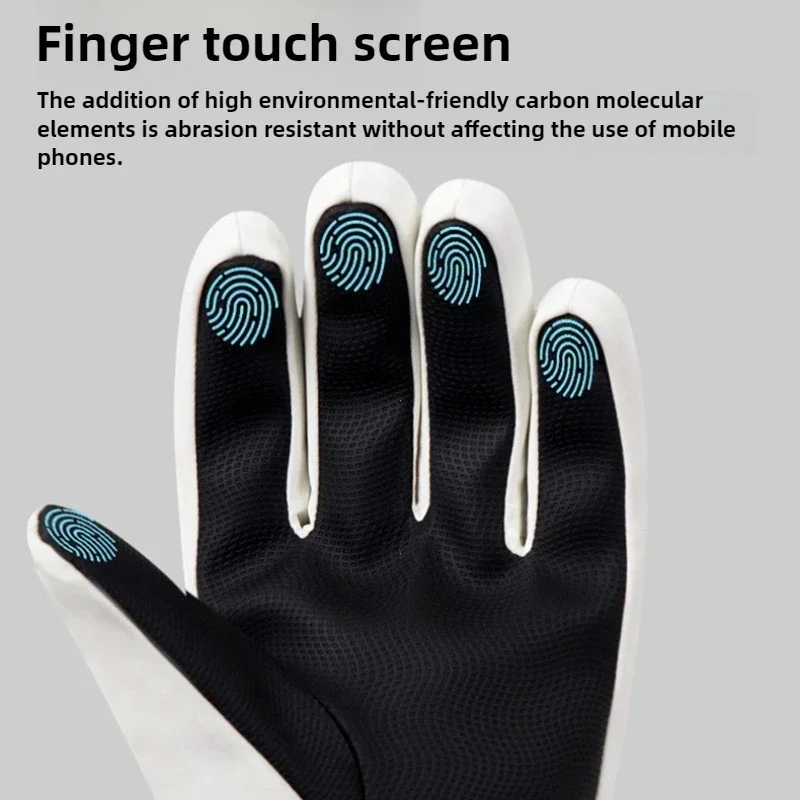 Winter Ski Gloves Men Women Windproof Warm Waterproof Touch-Screen Fleece Non-slip Snowboard Snowmobile Cycling Skiing Gloves 3