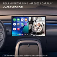 Ottocast Cabin Care Беспроводной адаптер Carplay Детская автомобильная камера для заднего сиденья 1080P 150 °   Широкоугольный монитор заднего сиденья ночного видения — изображение 2