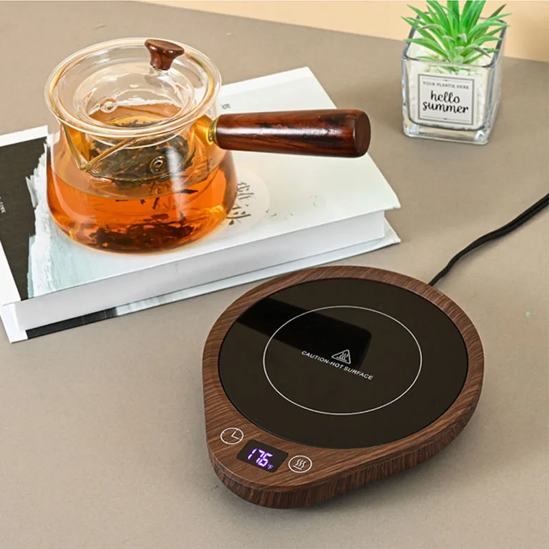 110V/220V Cup Heater Coffee Mug Warmer Hot Tea Makers Electric Hot Plate Heating Pad 3 Gear Warmer Coaster Thermal Mug Heater 5
