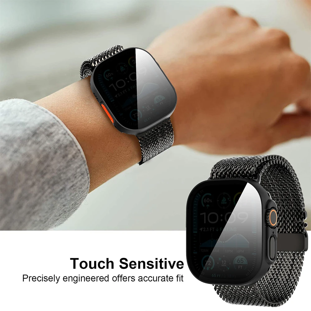 Enhanced Privacy Glass Case with Silicone Strap