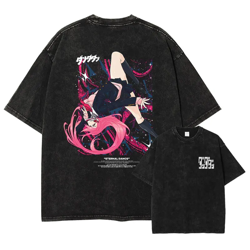Vintage Washed Anime Streetwear T-Shirt | Manga-Inspired Design | 100% Cotton