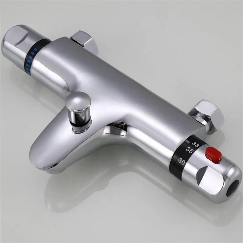 Thermostatic Shower Faucet Mixing Valve Thermostatic Faucet Shower Bathroom Combination Water With Cold Water On The Left bathroom faucet bathroom shower faucet set thermostatic mixing valve