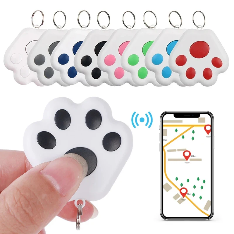 Mini GPS Tracker Wireless Bluetooth 5.0 Anti-Lost Device Pet Dog Cat Tracking for IOS/ Android Smart Finder Locator Accessories