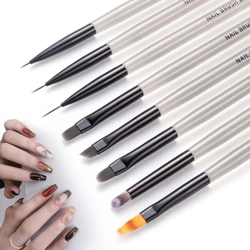 

DIY Nail Painting Nail Art Liner Brush Ultra-thin Line Pull Wire Pen Nail Drawing Pen UV Gel Extension Nylon Nail Salon
