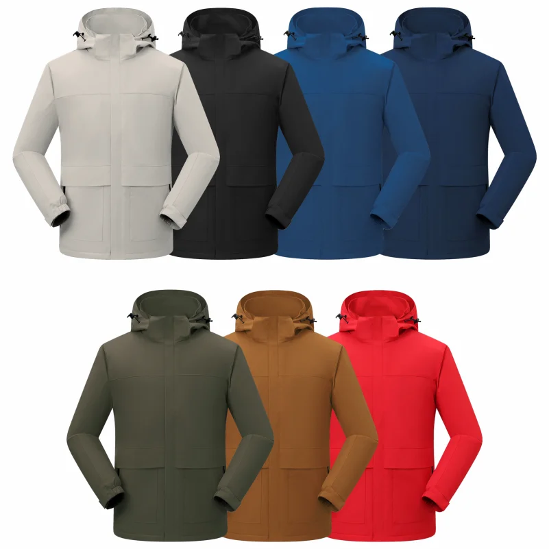 Casual Fleece Warm Jacket Custom Logo Men's And Women's Outdoor Sweatshirt Printing Brand Logo High Quality Hoodie Embroidery 3
