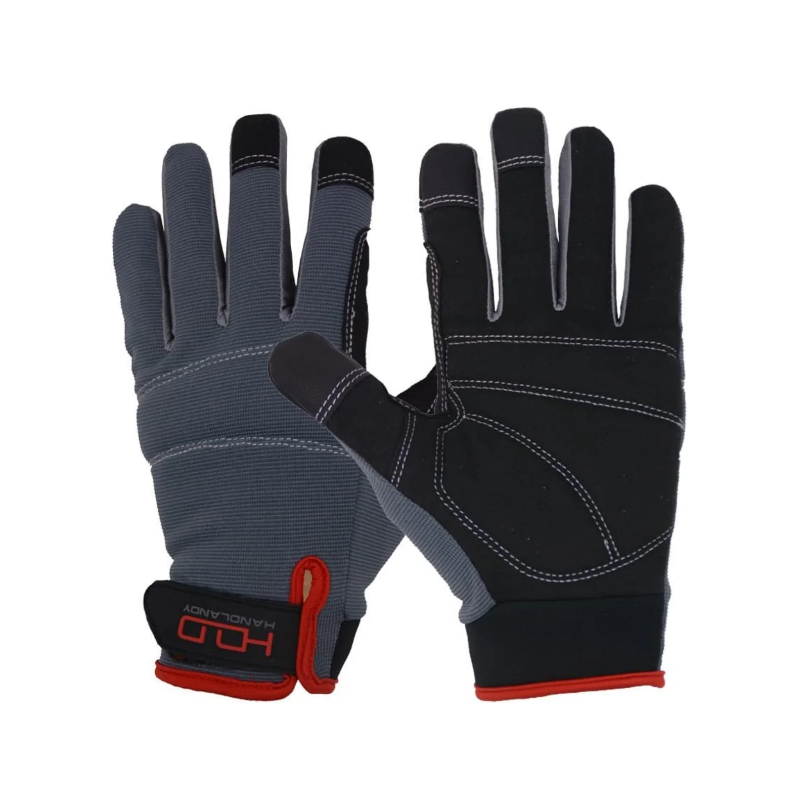 Work Gloves HANDLANDY Microfiber fabric Padded Knuckles & Palm construction Mechanic safety Touch Screen work gloves work gloves protective gloves