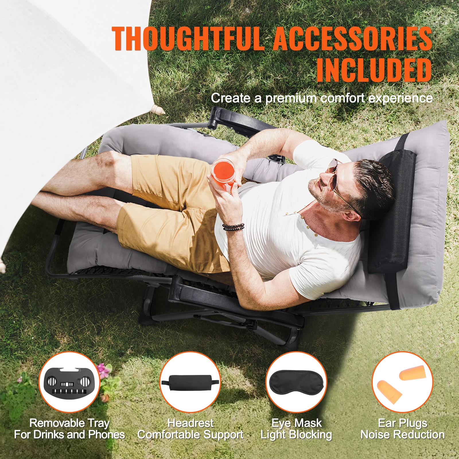 VEVOR Zero Gravity Chair 6