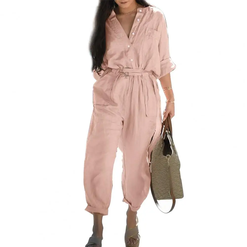 Seashore Linen Long Sleeve Jumpsuit – Kip&Co