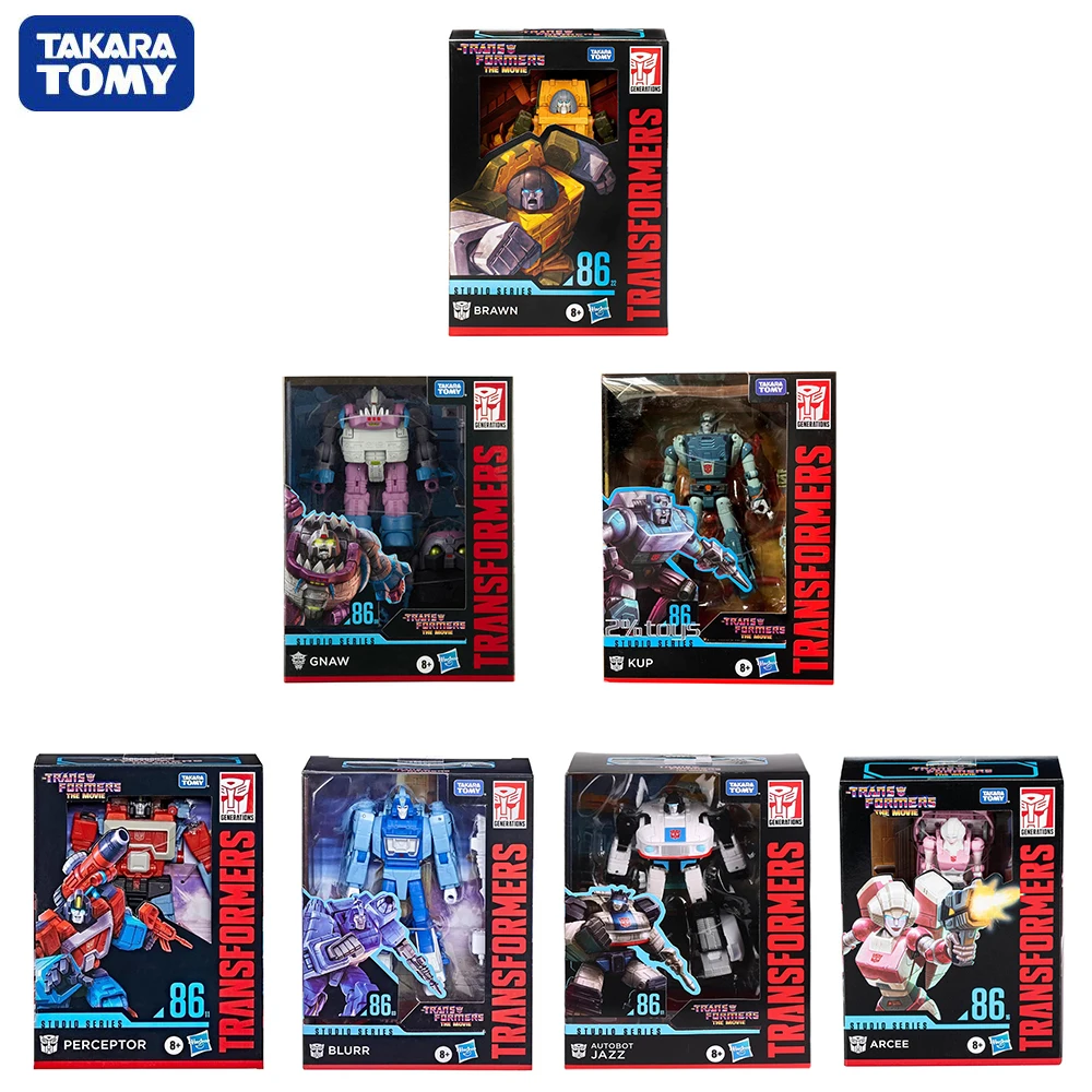 Takara Tomy Transformers Studio Series 86 Jazz, Kup, Blurr, Rosicchiare, Perspictor, Arcee, Brawn Action Movie Figure Nice Model Toys