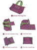 Large Reusable Shopping Bag Portable Oxford Fabric Waterproof Drawstring Foldable Simple Organizer Storage Shopper Handbag 4