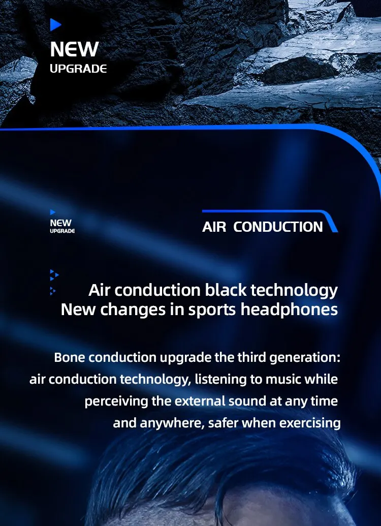 G25 Wireless Headset Bluetooth Earphone Headphones 5.3 Bone Conducting OpenEAR Large Capacity Battery Stereo Waterproof Earbuds Sf6372ee25d33405ea2576958e3392edbT