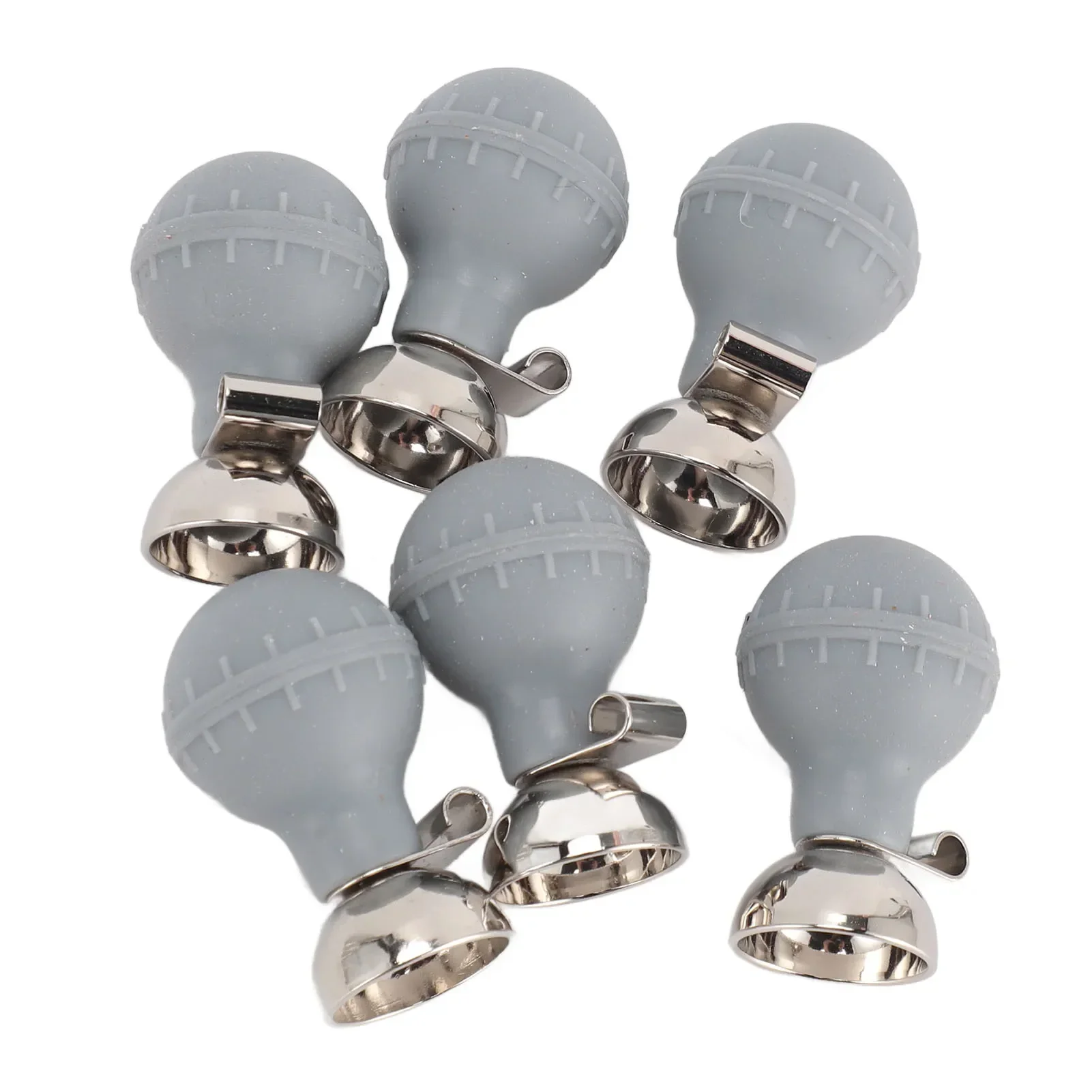 6Pcs Portable EKG Electrodes Chest Suction Ball Accurate Measurement Easy Cleaning Soft Comfortable Adult Chest Suction Cup Bulb