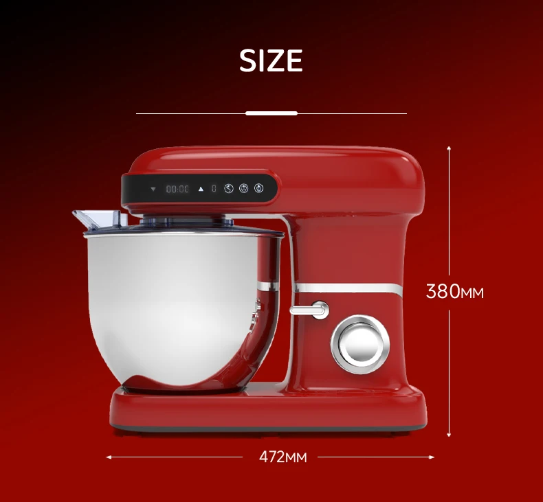 Cheftronic High Power 2200W 10L Food Mixers for Bakery Dough Mixer Mixing  Stand Mixer Kitchen Robot