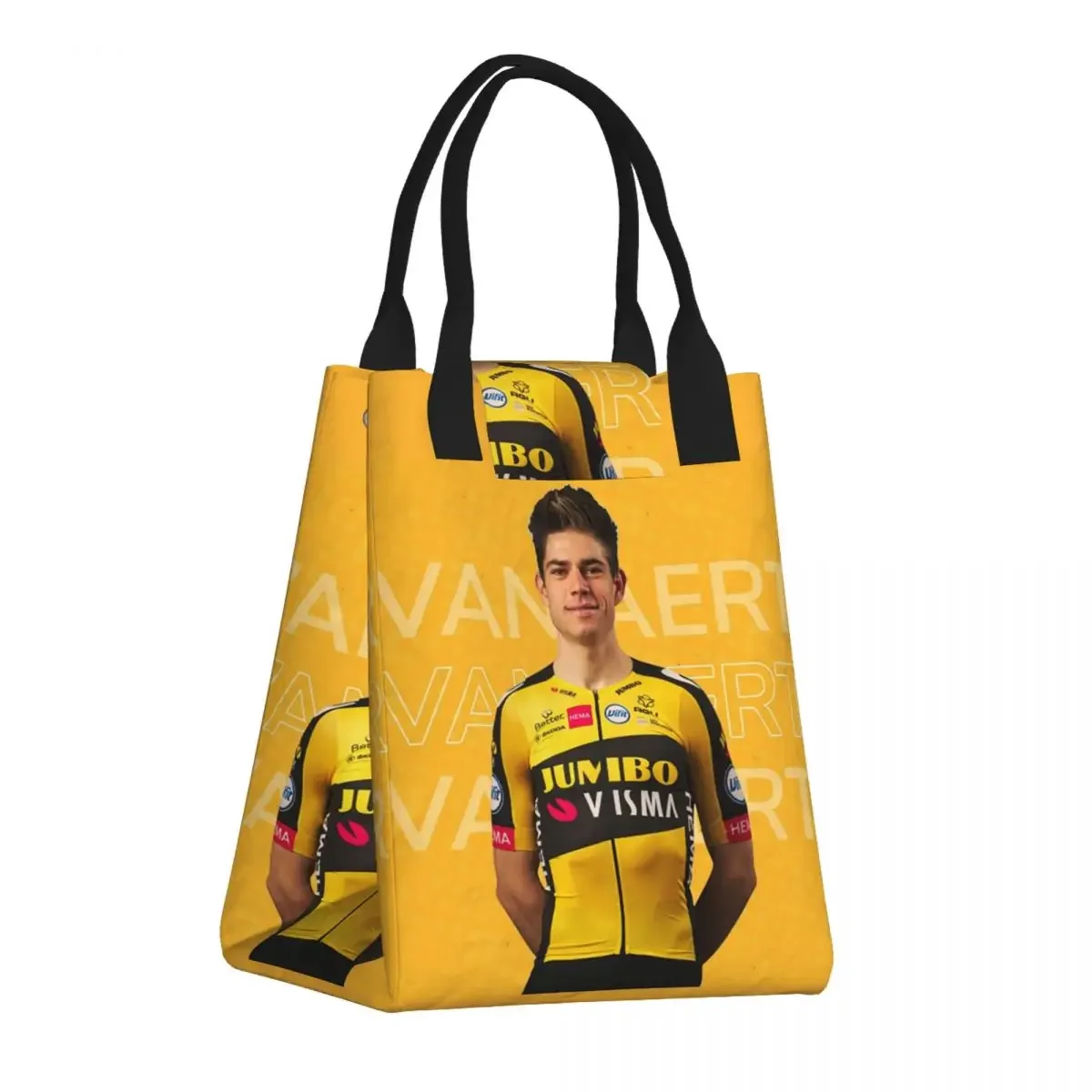 

Сумка Wout Van Aert для ланча для мужчин и женщин, теплый термоконтейнер с изоляцией для детей, школьная сумка-тоут для еды и пикника