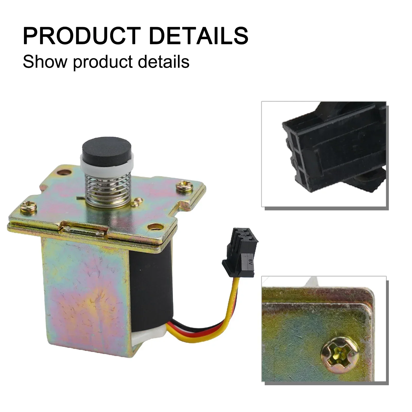 Pin DC24V 3V Universal Gas Water Heater Connector Solenoid