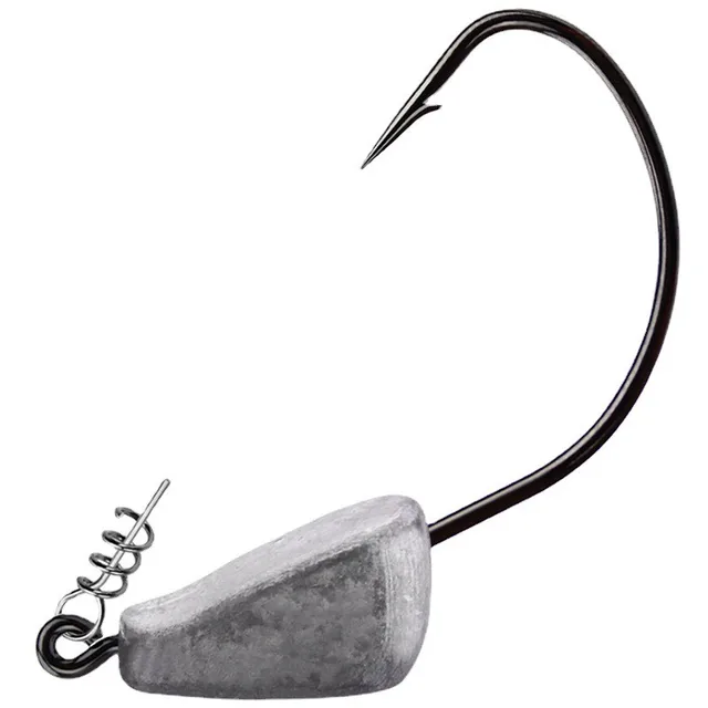 Jig Head Worm Hook 3.521g Free Hanging Bottom Fishing Lure Seabass