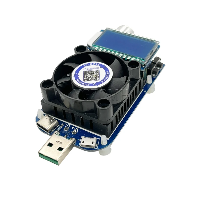 

Constant Current Electronic Load USB Type-C QC2.0 QC3.0 AFC FCP Triggers Battery Testser Discharge Capacity Meter