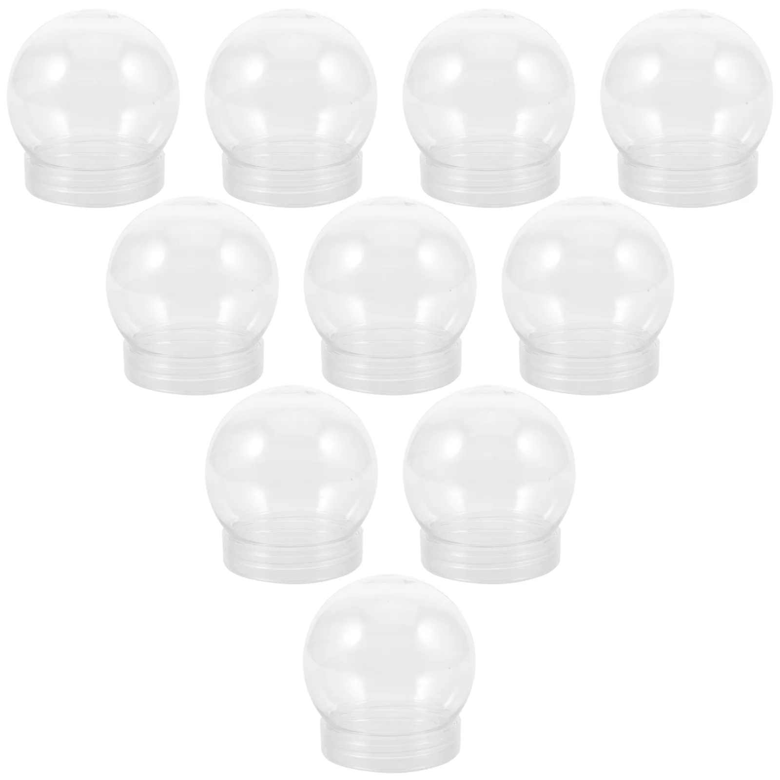 

Clear Water Globes with Screw Off Caps Empty Snow Globe Making Props Plastic Water Globes Christmas Party Display Favor