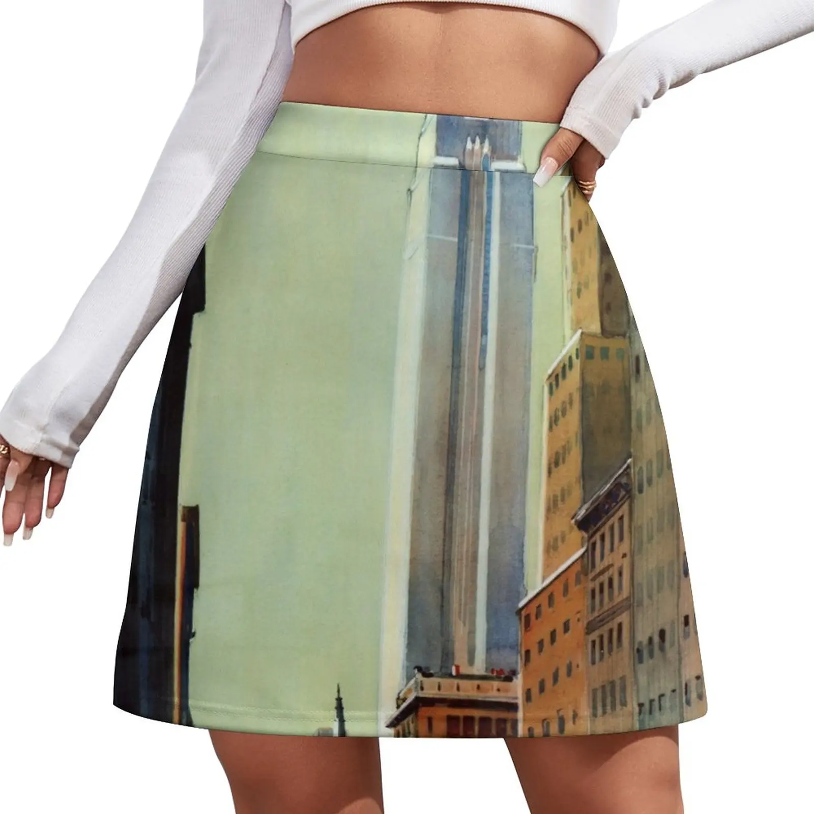 

Fifth Avenue New York Vintage Travel Poster Mini Skirt skirt skirt short skirt mini skirt for women Women's skirts