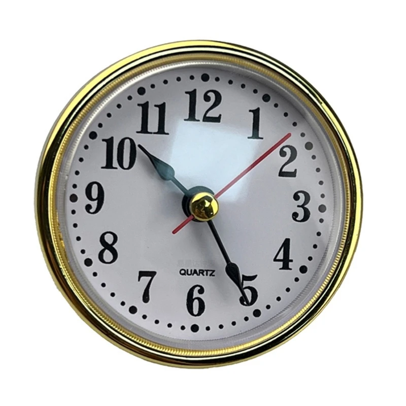 Round Clock Insert Arabic Numeral  Movement Bedside Antique Watch Desk Decoration DIY Parts 65mm Diameter 4