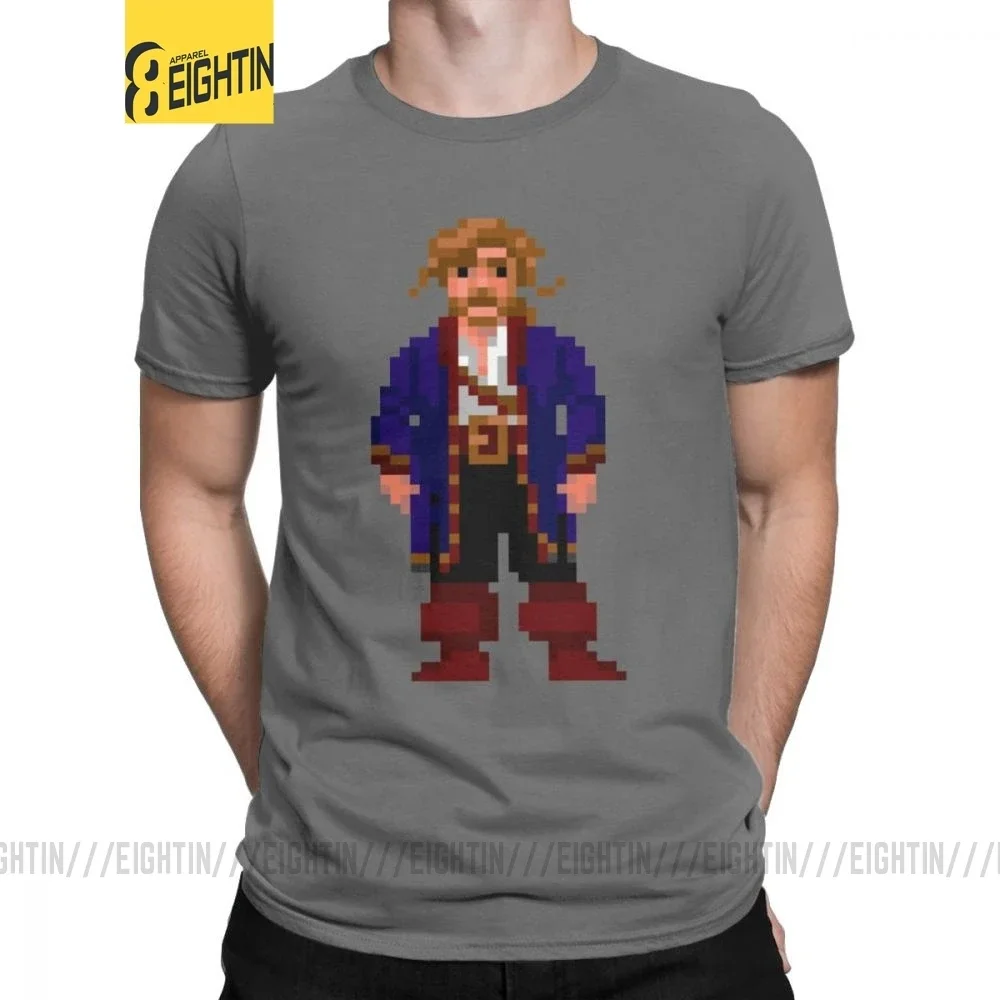 Men T-Shirts Guybrush Threepwood Monkey Island T Shirt Casual 100