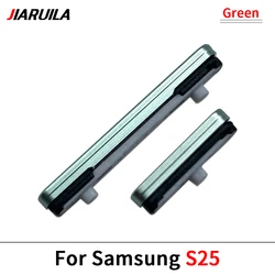 Premium Side Volume and Power Button Key Set Replacement Part (S25 Green)