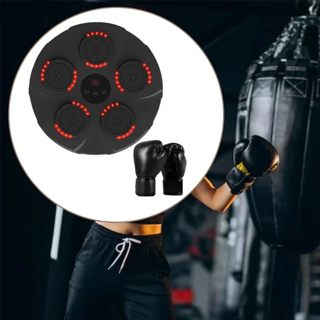 Máquina de boxeo musical montada en la pared, objetivo de boxeo con guantes  para práctica de boxeo, entrenador de boxeo - AliExpress
