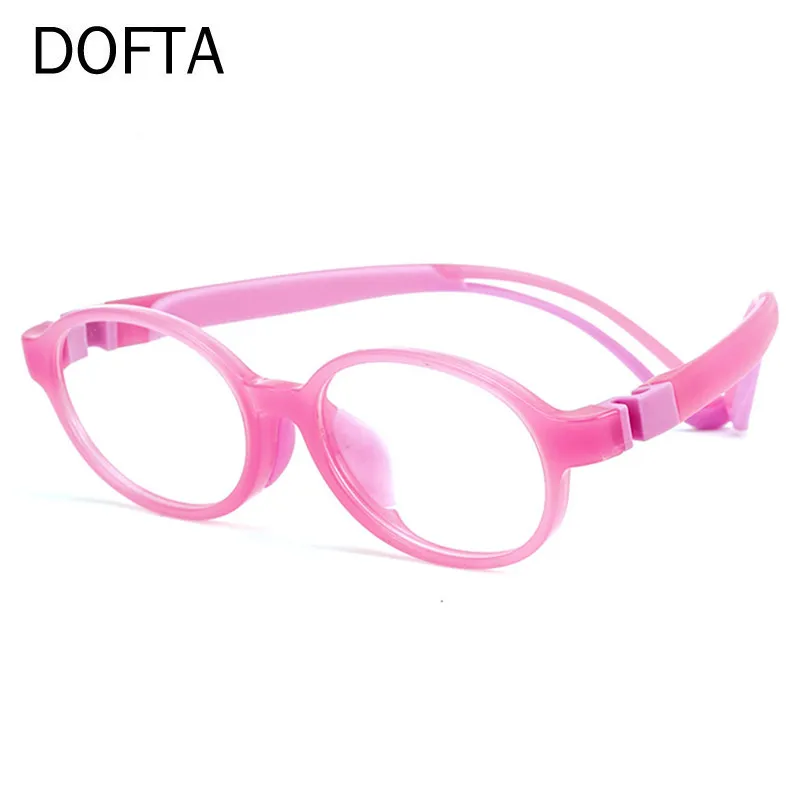 DOFTA Ultralight Optical Eyeglasses Frame Kids Round Silicone Flexible Glasses Frame For Boy Girl 5781