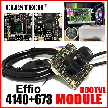 CLESTECH 카메라 4140 673 800TVL 모듈, 소니 CCD 에피오 HD 칩 회로 기판, 아날로그 유지 보수 모니터링 현미경, 1/3 인치, DIY TV