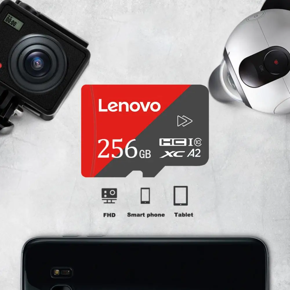 Lenovo SD Card High Speed 2TB Mini Card 256GB 512GB 1TB TF Flash 128GB Memory For Phone Camera With Free Adapter memory card micro sd card flash card flash memory card
