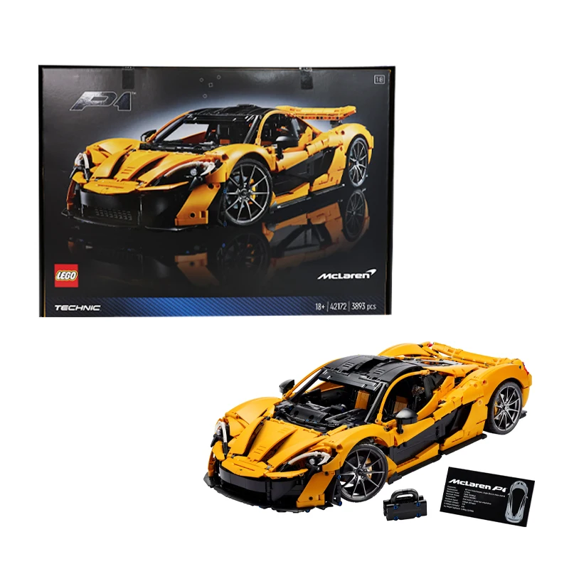 Lego 42172 Mclaren P1 Mechanical Set Supercar Model Boys and Girls Building Block Toy Set Gift