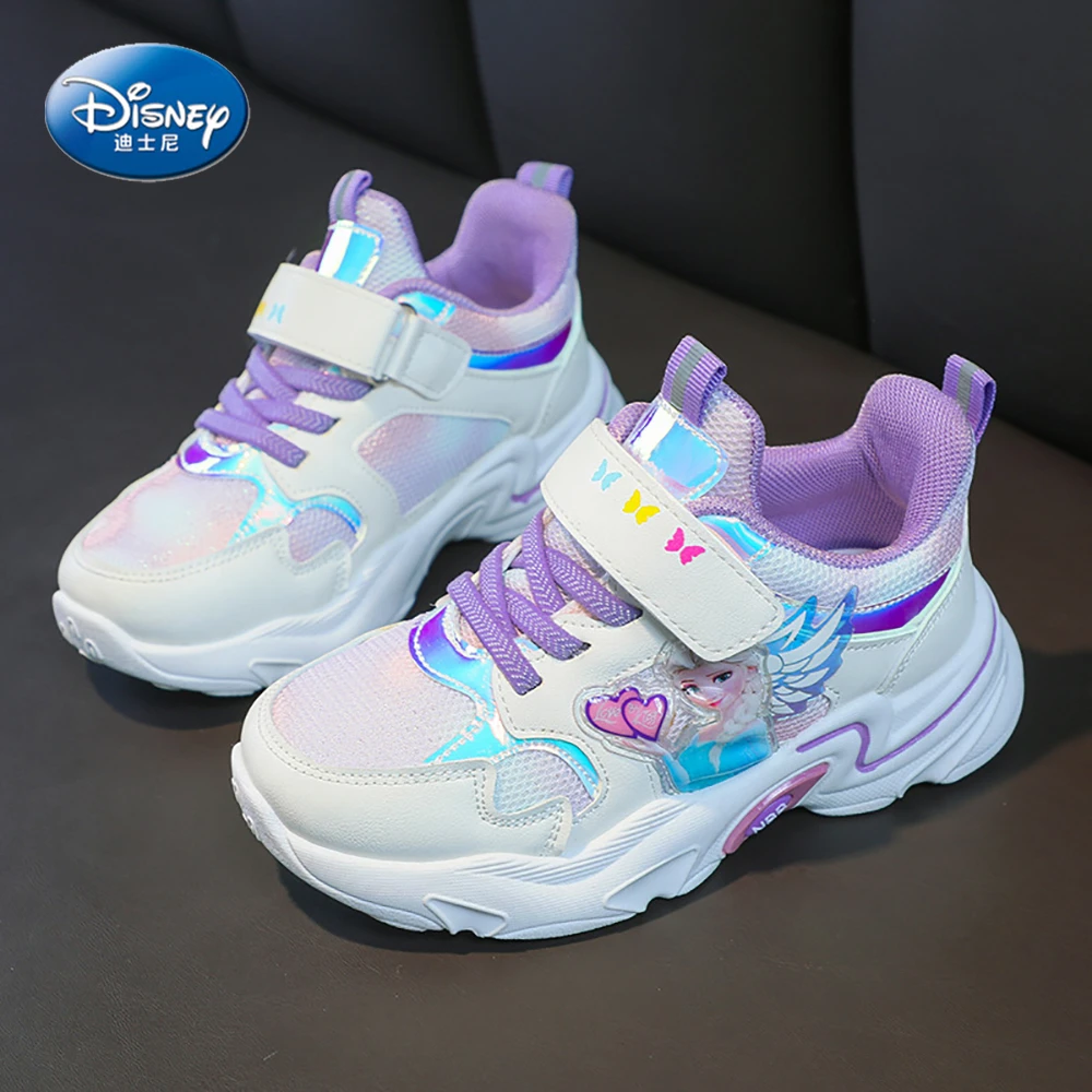 Disney de deporte transpirables para niña, zapatos informales de princesa Elsa, de fondo para primavera y otoño| | - AliExpress