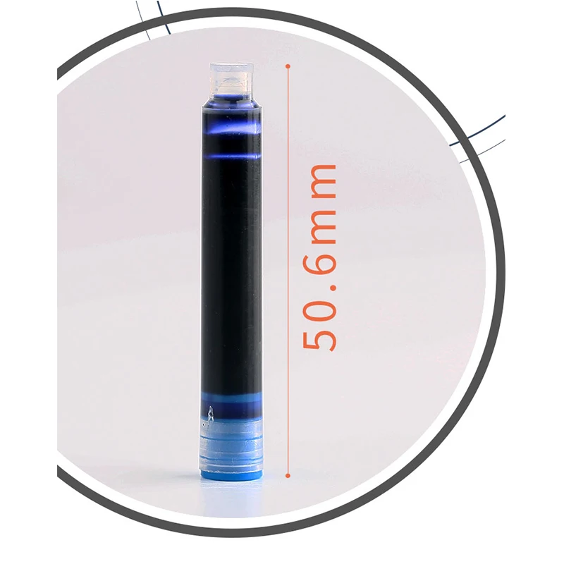 Majohn High Quality 6pcs Fountain Pen Ink Refill Cartridges 3.2mm Caliber Office Supplies School Student Stationery 2