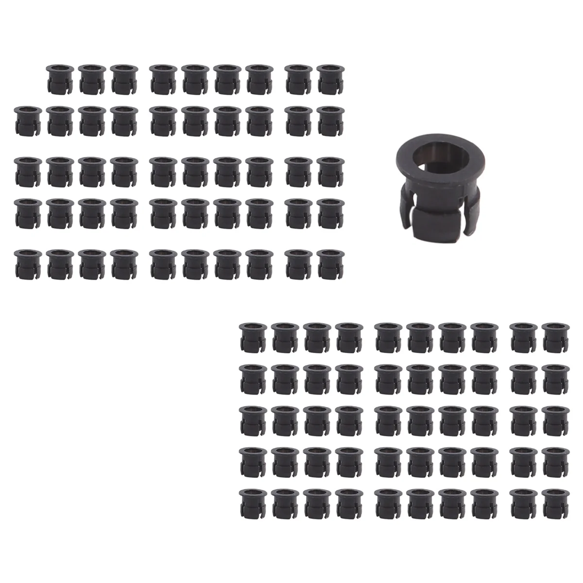 Black Plastic 5mm LED Clip Holder Display Panel Mount Cases 100 Pieces lamp holder