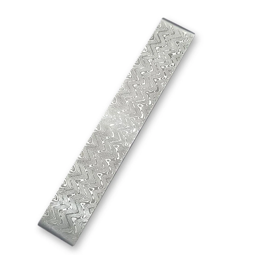 Damascus Steel Billet Patterned Steel Cutter Embryo Forging Materials Quenched S