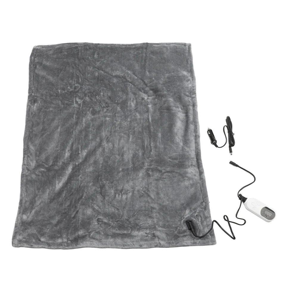 Heated Flannel Car Electric Blanket for Travel