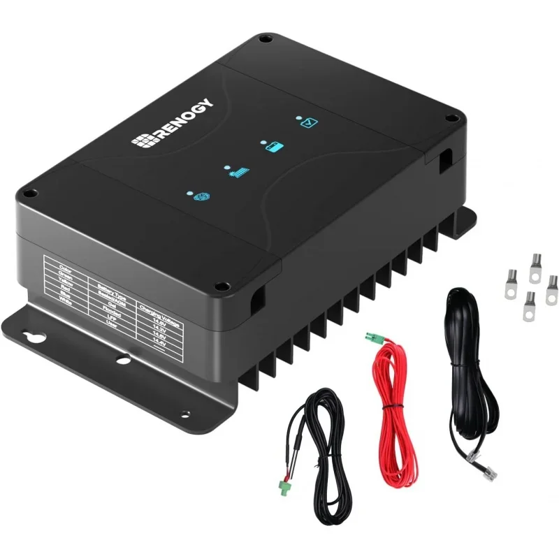 

Renogy 12V 50A DC to DC Battery Charger with MPPT, On-Board Battery for Gel, AGM, Flooded and Lithium Batteries, Using Multi-Sta