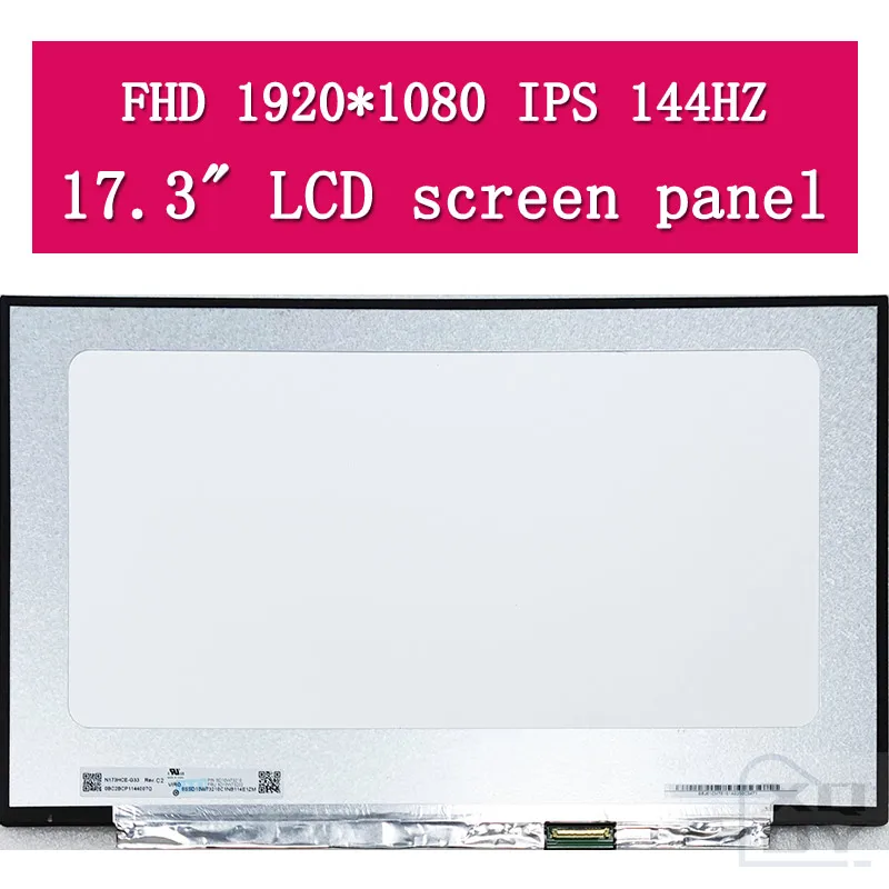 Écran LED 17,3" Mat Pour MSI GS75 8SG Stealth - 144Hz Full HD, 72% Gamut, 300 Cd/m²