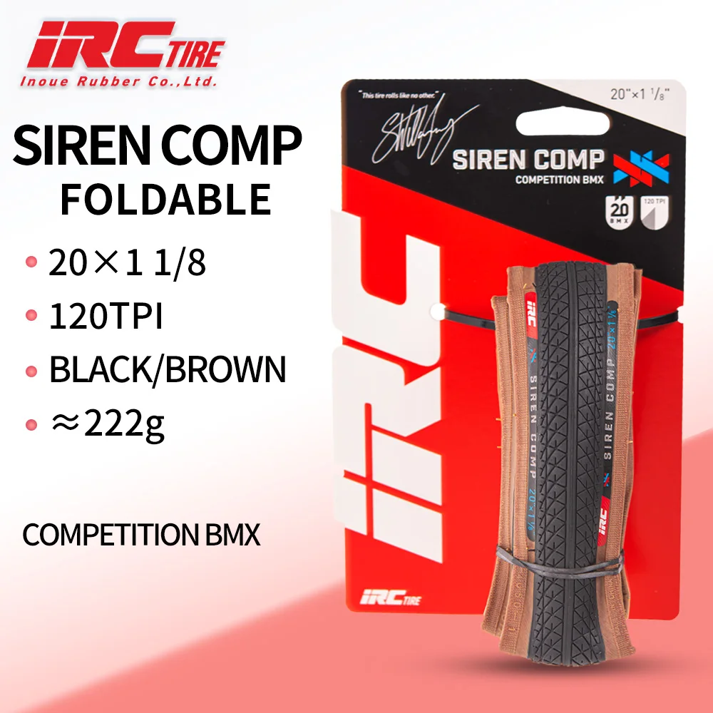 Irc siren comp-自転車タイヤ,bmx,20x1.5, 20x1.75, 20x1.90