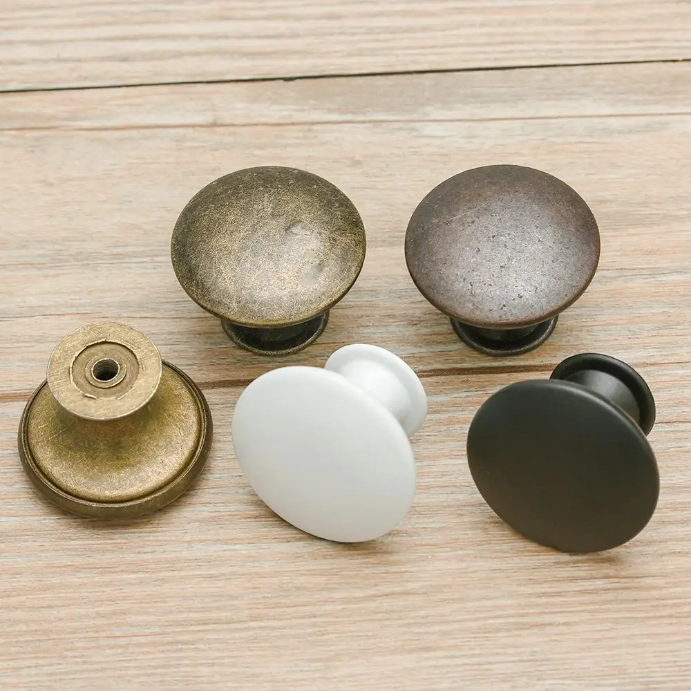 Antique Style Pull Handles Bronze Tone Retro Alloy Kitchen Drawer Cabinet Door Knobs Furniture Hardware Fittings 2Pcs