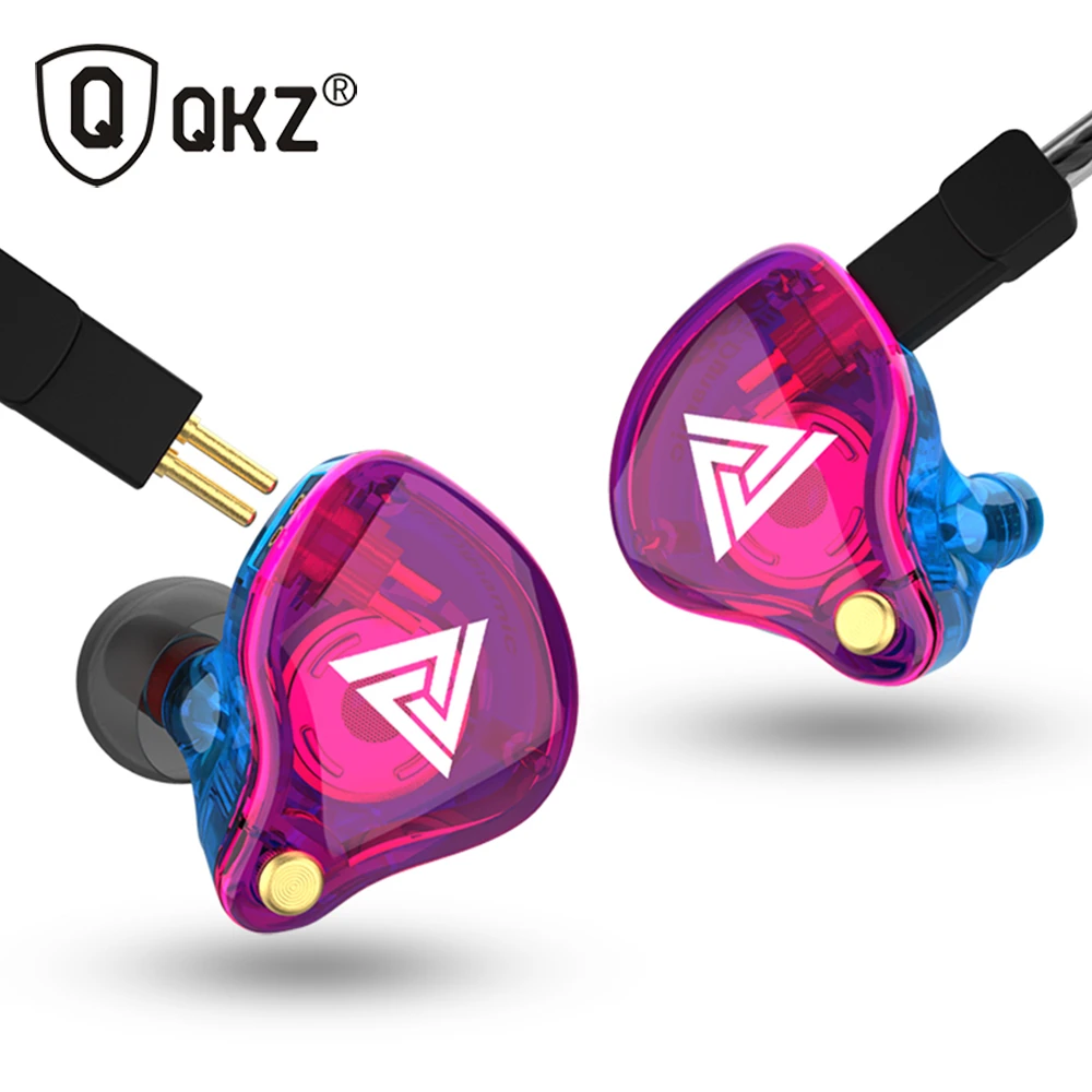 QKZ VK4 ZST Pro Driver Earphone Detachable Cable In Ear Audio Monitors