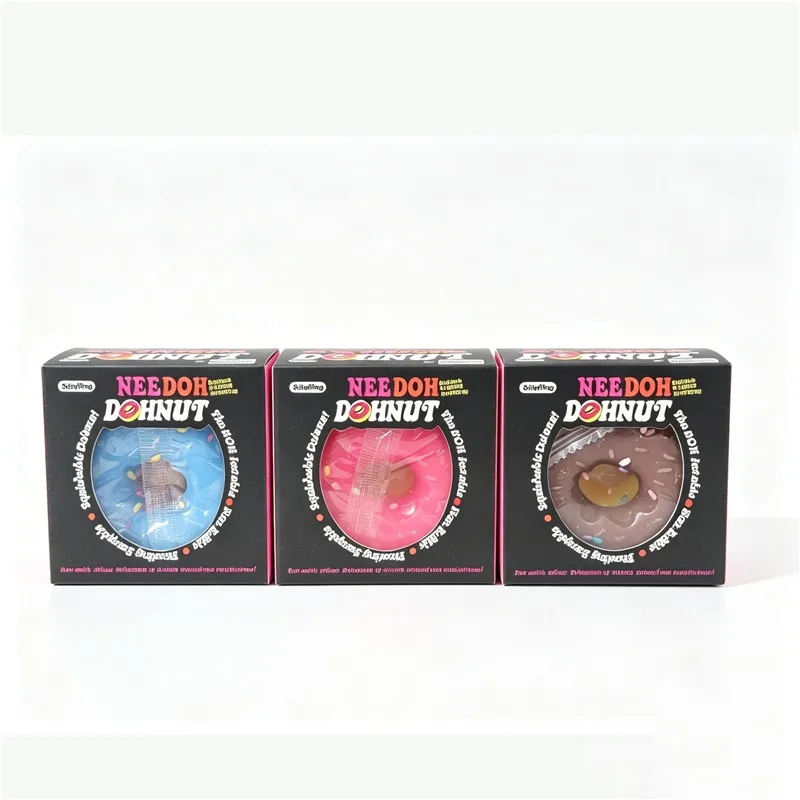 Dohnut Squish Fidget Toy - Soft Dough Stress Relief and Anti-Anxiety Knead Toy