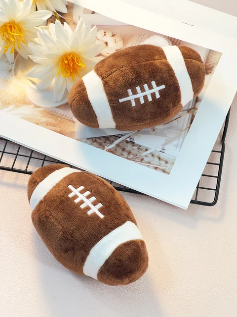 A pet plush toy can be a sound ball-shaped pet training toy interactive play small football pet toys for pet use only 4