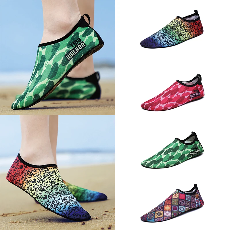 Unisex Lightweight Barefoot Multi-Functional Beach Aqua Shoes Fast Drying Diving Swimming Shoes Indoor Large Size Gym Footwear