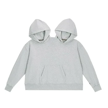 Sudadera con capucha para dos personas para hombre y mujer, suéter liso, suelto e íntimo, de una pieza, para fiesta y vacaciones 1