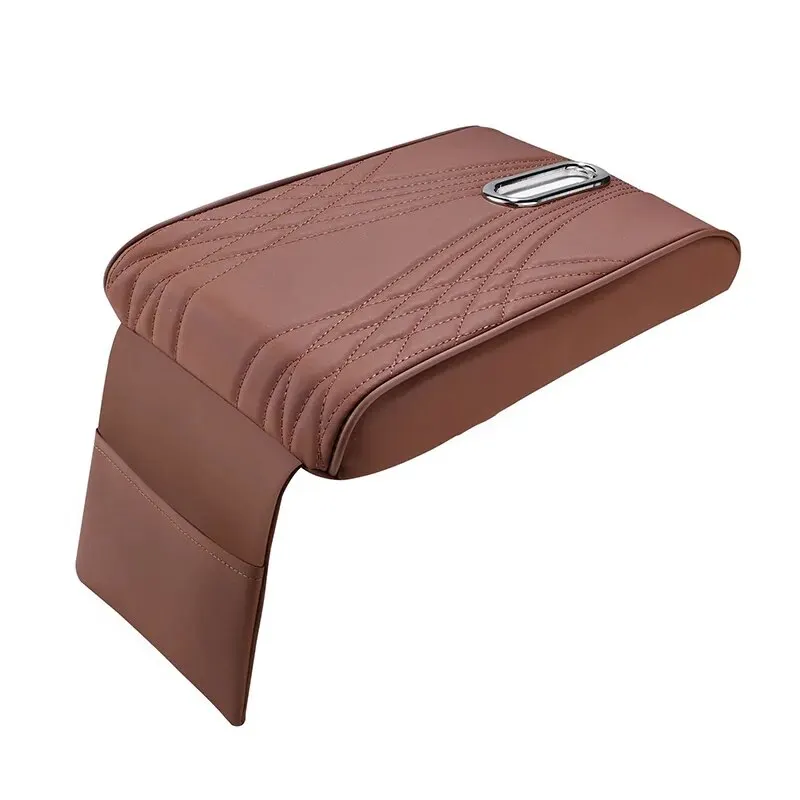 Car Interior Accessories Car Armrest Box Mat Built-in Tissue Box Holder Multi-functional Height-Enhancing Pad Extended & Wider Interior