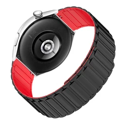 22mm Silicone Soft Smartwatch Magnetic Strap - Enhanced Wrist Bracelet - 1Pcs 22mm (2 - Black Red)
