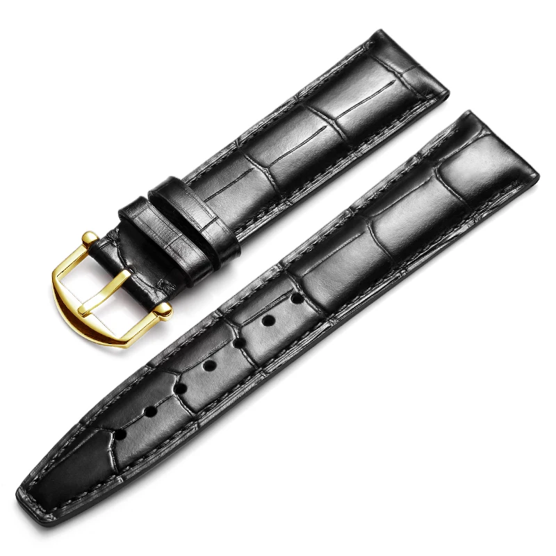 

FUYIJIA Cowhide Watchbands I-W-C PORTOFINO Substitute Strap 20MM 21MM 22MM 316L Stainless Steel Pin Buckle Genuine Leather Belt