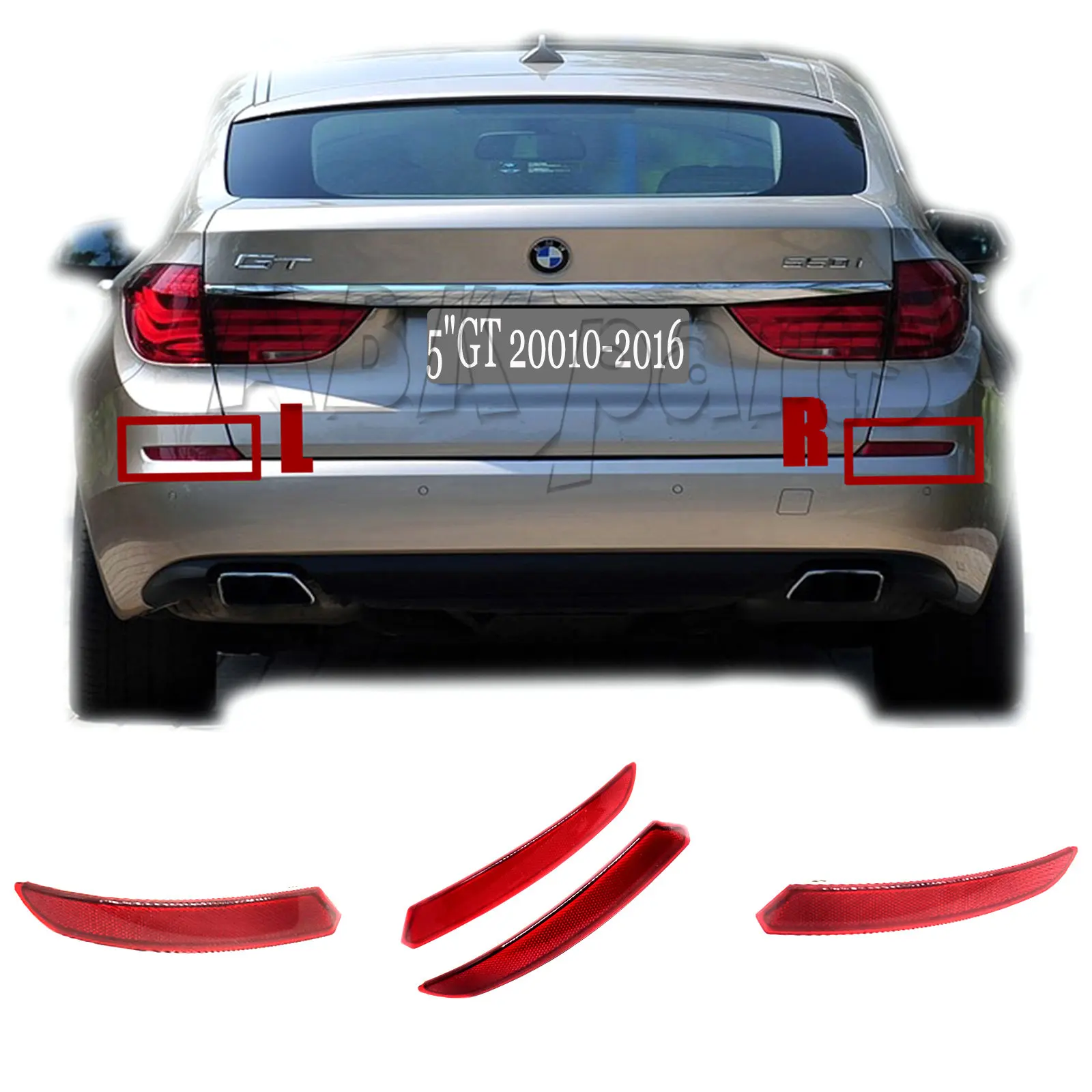 Misura 10-13 Bmw Gt Serie 5 F07 Gt5 520D 530D 530Dx 535D 535Dx 535I 535Ix 550I 550Ix Riflettore Posteriore