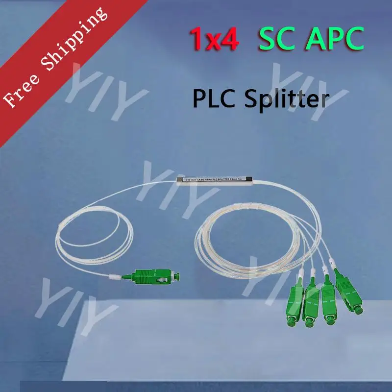 Sc Apc 1X4 Ftth Splitter A Fibra Ottica Plc Splitter Ottico Fbt Accoppiatore Ottico Tubo Monomodale In Acciaio Simplex
